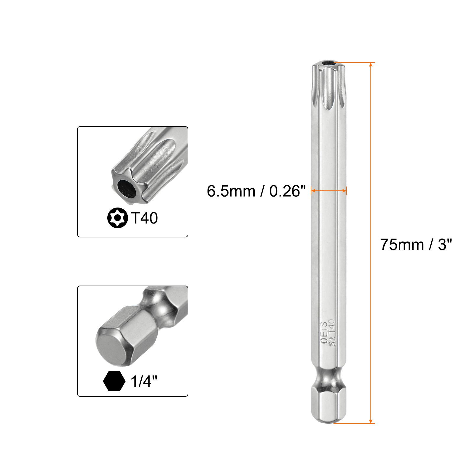 1/2pc Security Torx Bit 1/4 Hex Shank 3 Long T6/T7/T8/T9/T10/T15/T20/T25/T27/T30/T35/T40 Magnetic Screwdriver Torx Head w Hole 1pcs
1/2pc Security Torx Bit 1/4 Hex Shank 3 Long T6/T7/T8/T9/T10/T15/T20/T25/T27/T30/T35/T40 Magnetic Screwdriver Torx Head w Hole 1pcs