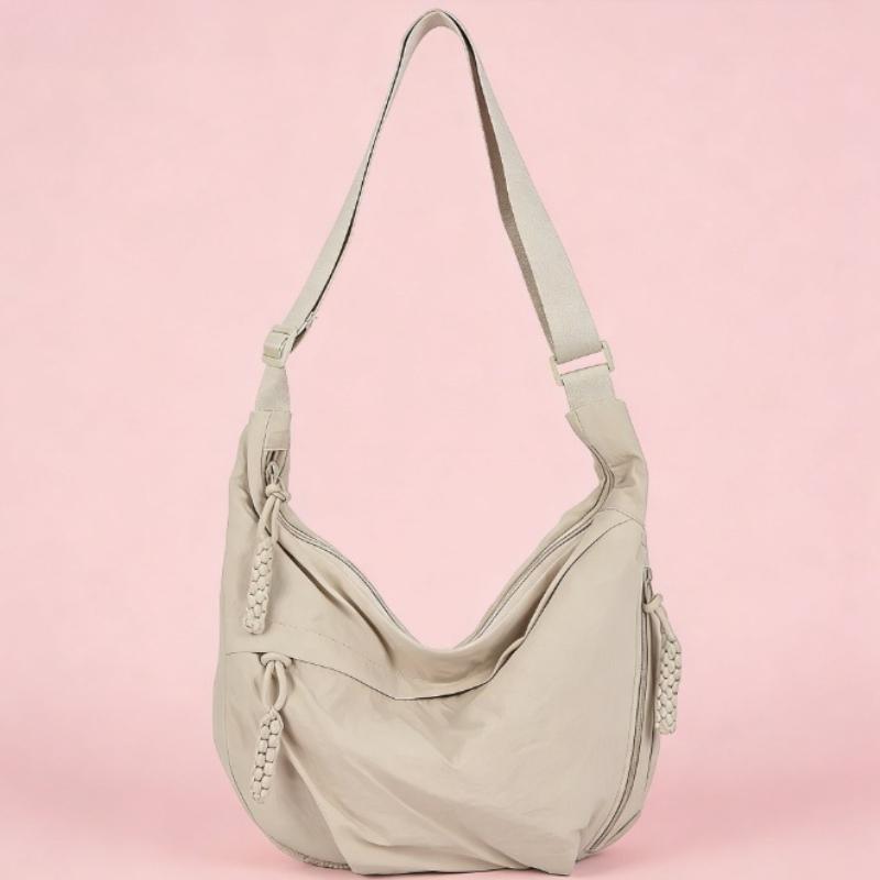 Trendy Women’s Soft Cloth Shoulder Bag,Solid Color Casual Style Large Capacity Handbag,Crossbody Hobo Bag for Student &Daily Use білий
Trendy Women’s Soft Cloth Shoulder Bag,Solid Color Casual Style Large Capacity Handbag,Crossbody Hobo Bag for Student &Daily Use білий