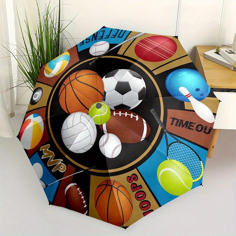 Ball sports themed Eight rib Automatic Folding Umbrella Is Suitable for Both Men and Women, Making It A Perfect Christmas and Valentine s Da
Ball sports themed Eight rib Automatic Folding Umbrella Is Suitable for Both Men and Women, Making It A Perfect Christmas and Valentine s Da