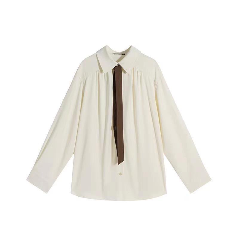 2024 Autumn Women s Oversized Tie Button Cardigan Shirt - Long Sleeve, Loose Fit, Lapel Design M бежевый
2024 Autumn Women s Oversized Tie Button Cardigan Shirt - Long Sleeve, Loose Fit, Lapel Design M бежевый