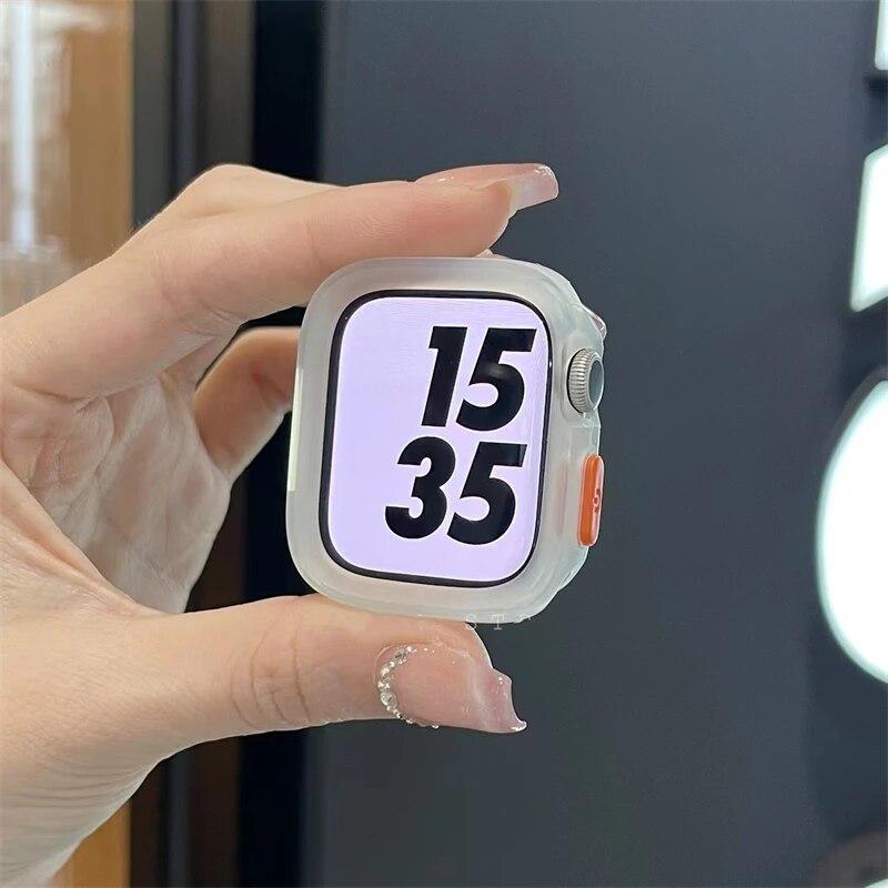 Soft Shockproof Cover For Apple Watch Case 49mm 45/41mm 44/40/42mm 38mm Bumper Screen Protective For iwatch Ultra 8 7 3 4 5 6 SE 40mm 41mm чистый
Soft Shockproof Cover For Apple Watch Case 49mm 45/41mm 44/40/42mm 38mm Bumper Screen Protective For iwatch Ultra 8 7 3 4 5 6 SE 40mm 41mm чистый