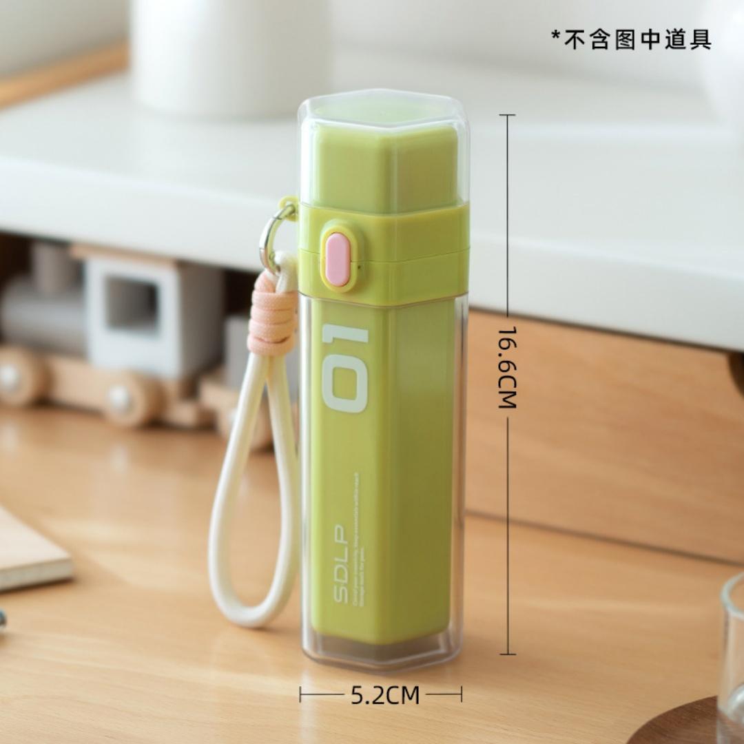 Flip-top capsule pencil box portable large capacity stationery box with handheld hanging rope snap on pen storage box kids gift зелений
Flip-top capsule pencil box portable large capacity stationery box with handheld hanging rope snap on pen storage box kids gift зелений