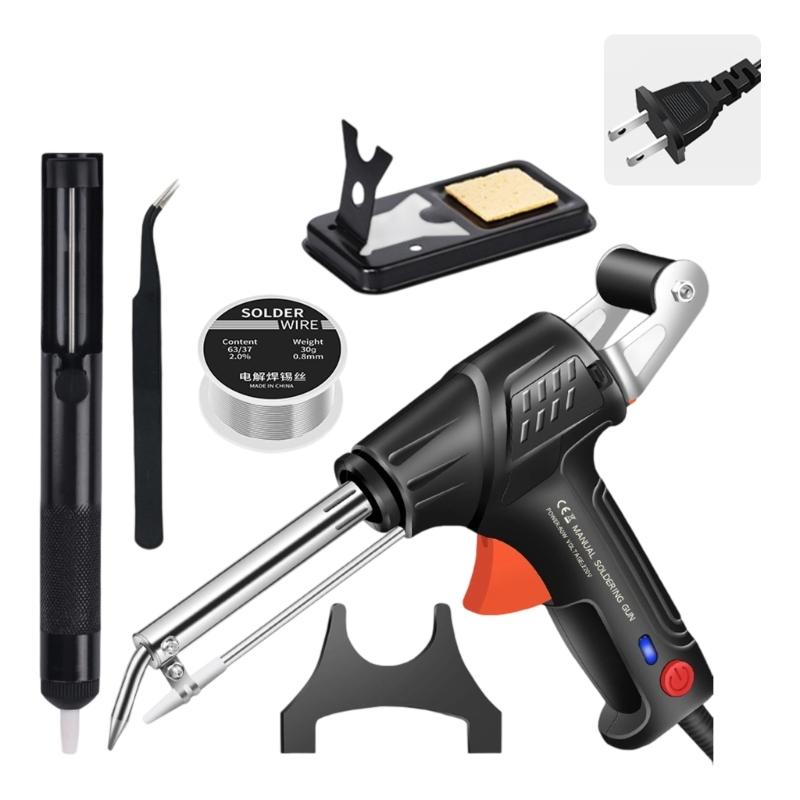 Professional External Heating Tin Soldering Iron Set Includes AntiSlip Base Thermal Shield For Electronics Repair чорний
Professional External Heating Tin Soldering Iron Set Includes AntiSlip Base Thermal Shield For Electronics Repair чорний