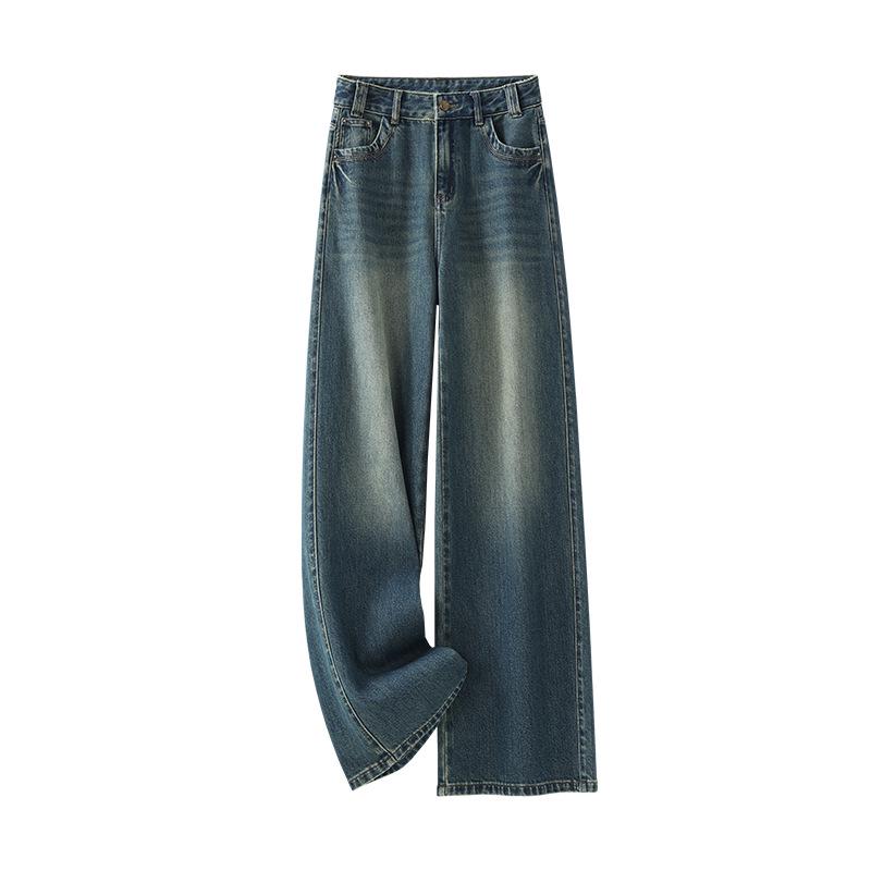 Женские джинсы с высокой посадкой и широкими штанинами - Утягивающие, драпирующиеся и универсальные повседневные брюки XL (116-125 cm) синий
Женские джинсы с высокой посадкой и широкими штанинами - Утягивающие, драпирующиеся и универсальные повседневные брюки XL (116-125 cm) синий