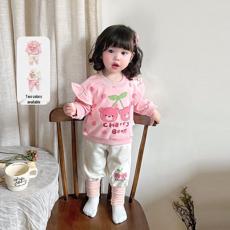 2025 Spring Toddler Cotton Set: Baby Girl Fashionable Long Sleeve Sweatshirt Two-Piece for Spring and Autumn 90 бежевий
2025 Spring Toddler Cotton Set: Baby Girl Fashionable Long Sleeve Sweatshirt Two-Piece for Spring and Autumn 90 бежевий