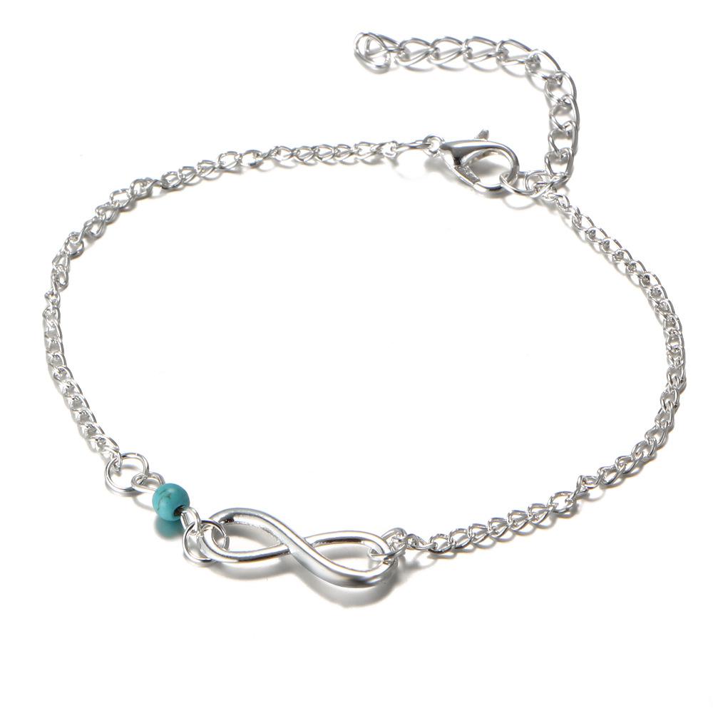 Infinite Double Zircon Pendant Charm Bracelet Ladies Summer Anklet Fashion Zircon Gifts Good Luck 8 Characters Beaded Anklet медный
Infinite Double Zircon Pendant Charm Bracelet Ladies Summer Anklet Fashion Zircon Gifts Good Luck 8 Characters Beaded Anklet медный