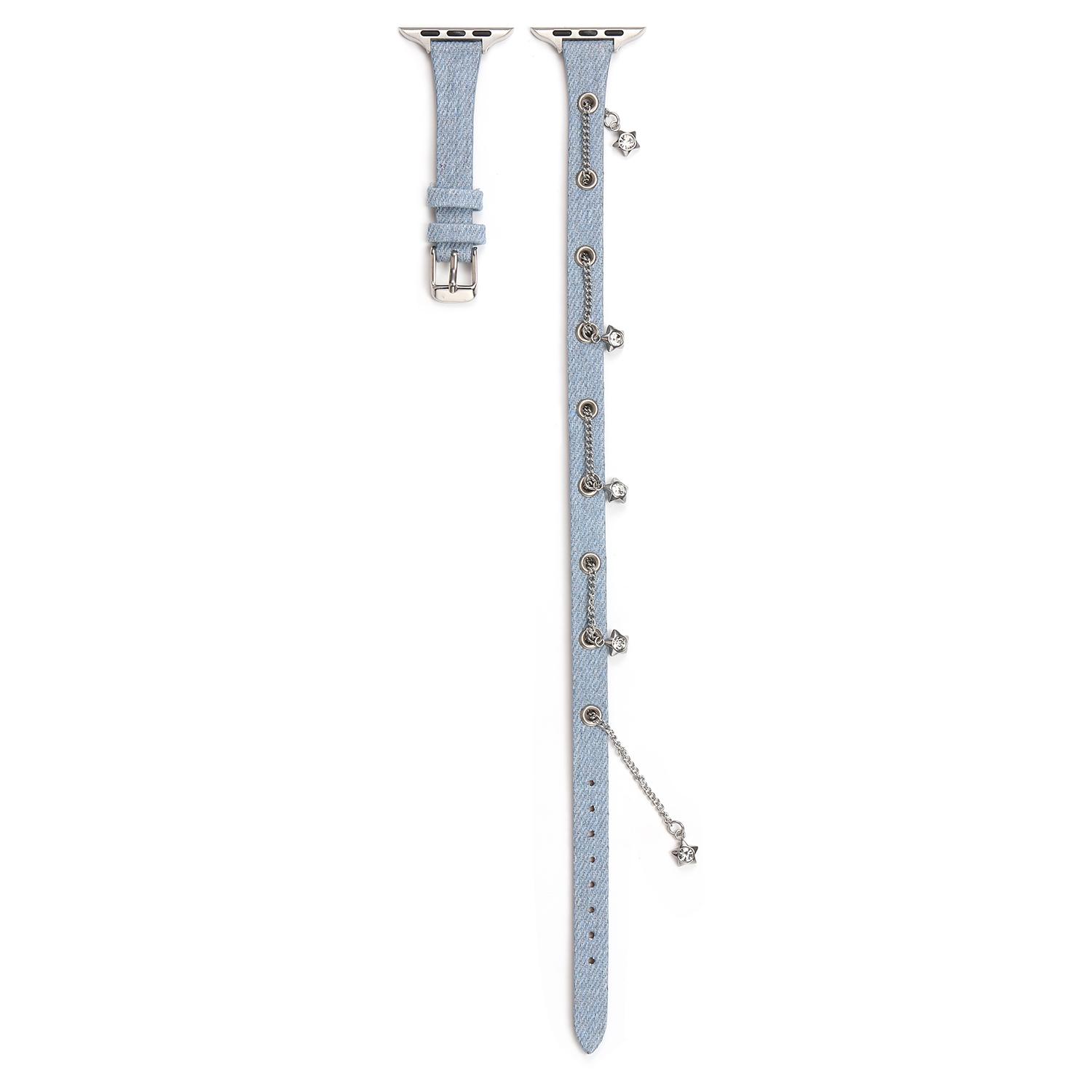 For Apple Watch 10 46mm/Ultra 2/Ultra 49mm/9 8 7 45mm/SE (2023) SE (2022) SE 6 5 4 44mm/3 2 1 42mm Star Rhinestone Chain Strap Baby Blue
For Apple Watch 10 46mm/Ultra 2/Ultra 49mm/9 8 7 45mm/SE (2023) SE (2022) SE 6 5 4 44mm/3 2 1 42mm Star Rhinestone Chain Strap Baby Blue