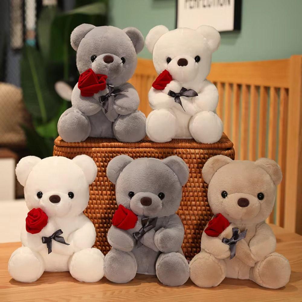 Stuffed Animal Rose Bear Plush Toy Flower Bear Plush Toy Plush Bear Hug Bear Plush Doll Home Decor сірий
Stuffed Animal Rose Bear Plush Toy Flower Bear Plush Toy Plush Bear Hug Bear Plush Doll Home Decor сірий