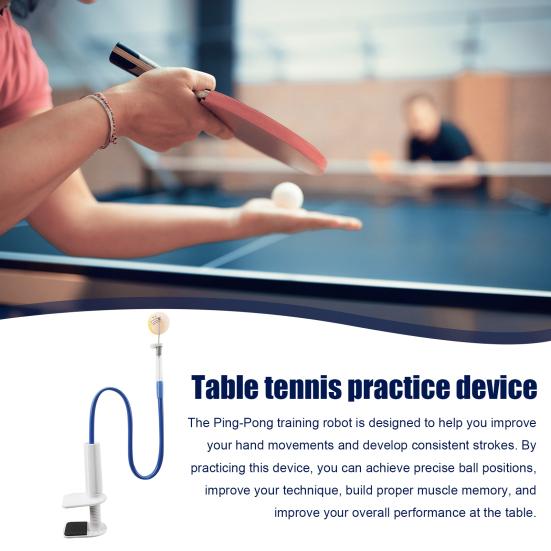 Table Tennis Ball Trainer Ping-Pong Training Robot Automatic Ball Return Device with Table Clamp for Ping-Pong Practice синій
Table Tennis Ball Trainer Ping-Pong Training Robot Automatic Ball Return Device with Table Clamp for Ping-Pong Practice синій