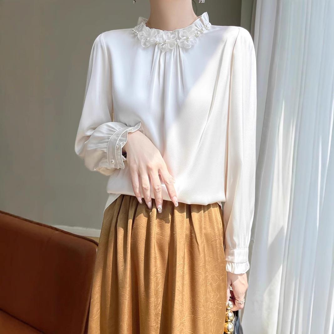 European Chiffon Top: Spring/Summer 2025, Slimming and Age-Reducing, Long-Sleeved Women s Shirt with High-End Style XXXXL
European Chiffon Top: Spring/Summer 2025, Slimming and Age-Reducing, Long-Sleeved Women s Shirt with High-End Style XXXXL