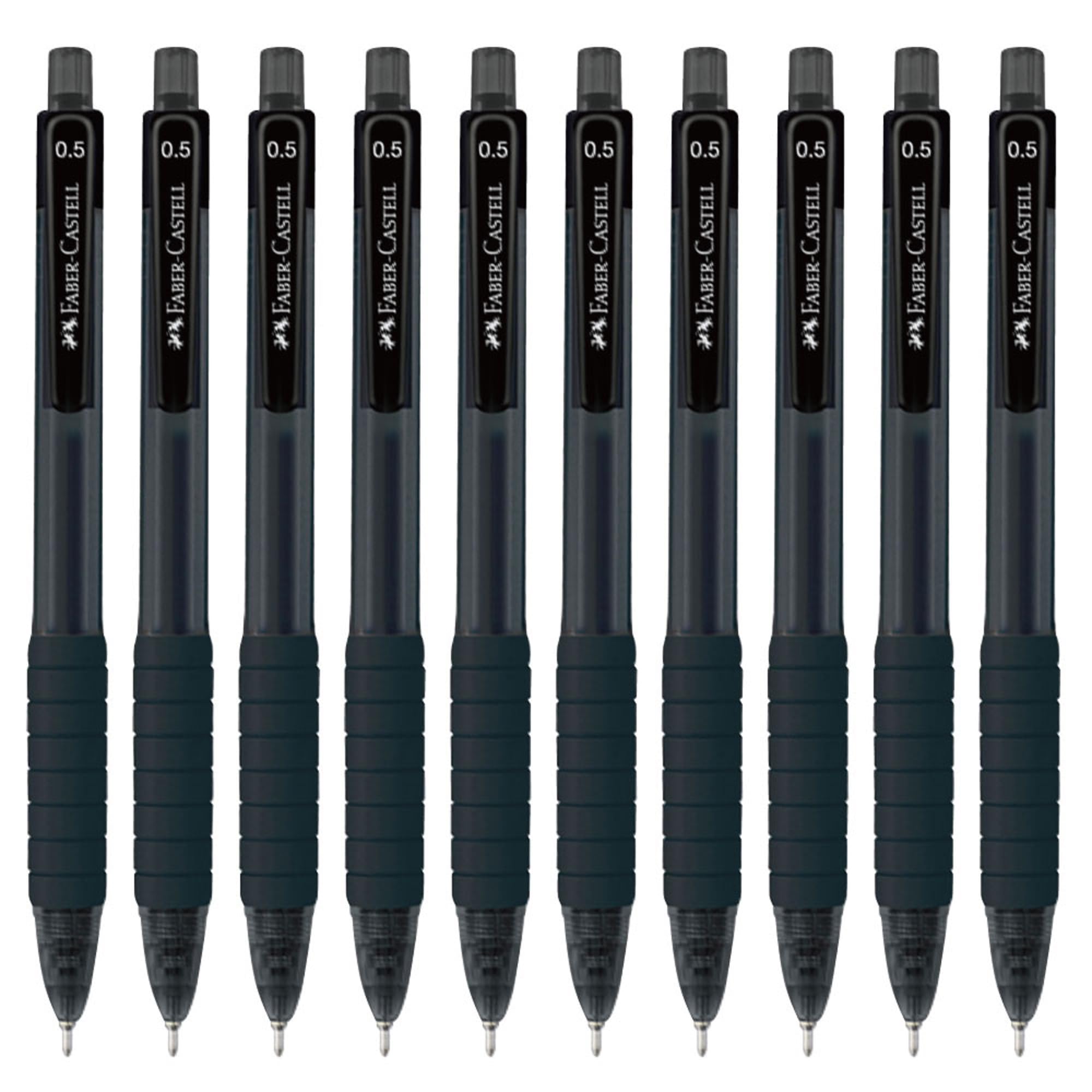 Faber-Castell Fast Gel Z Gel Ink Ballpoint Pens, 0.5mm, Black, Pack of 10, 27111023
Faber-Castell Fast Gel Z Gel Ink Ballpoint Pens, 0.5mm, Black, Pack of 10, 27111023