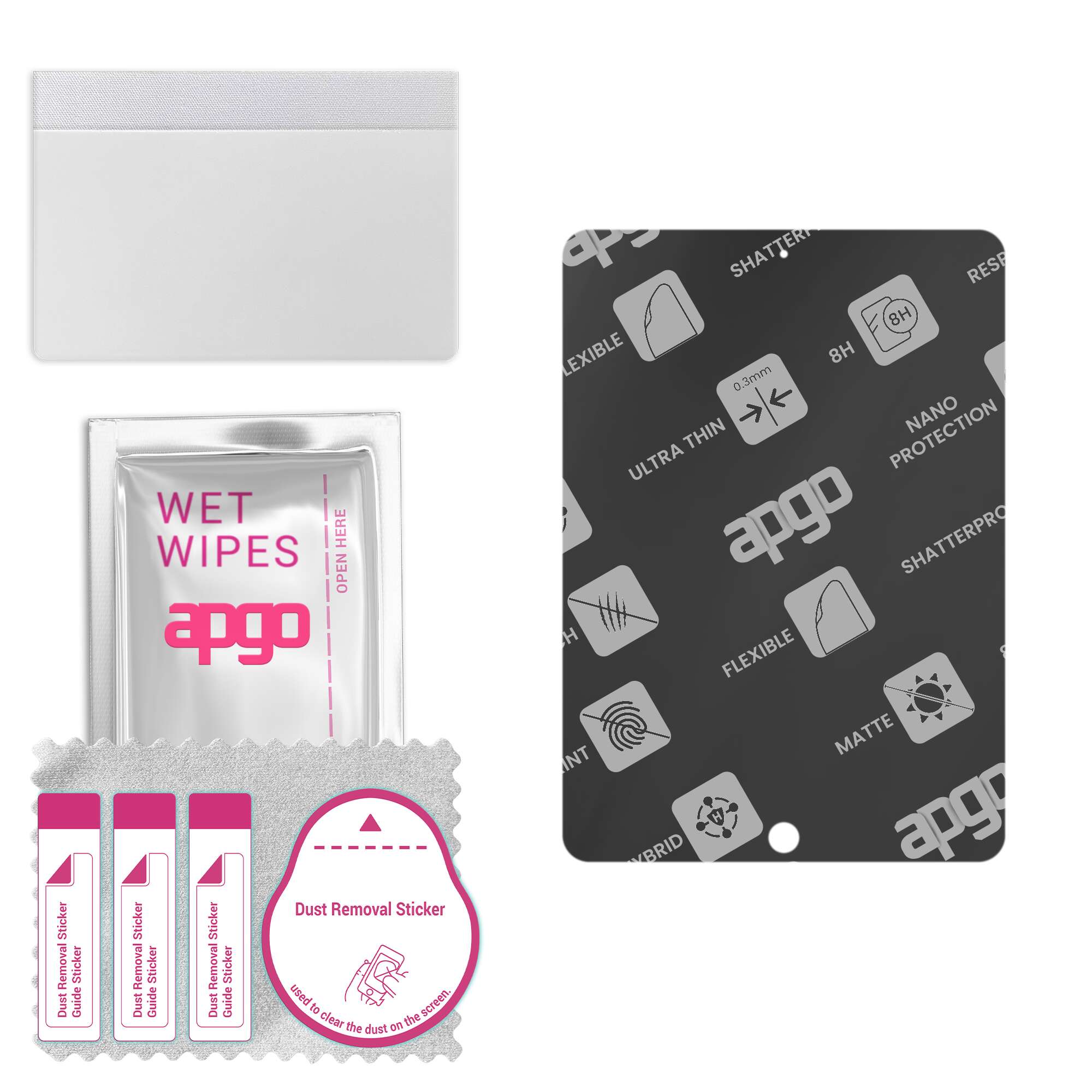 apgo MATTE Hybrid protective glass compatible with Apple iPad 9.7 (2018), flexible nano glass, great replacement for tempered glass, scratch-resistant
apgo MATTE Hybrid protective glass compatible with Apple iPad 9.7 (2018), flexible nano glass, great replacement for tempered glass, scratch-resistant