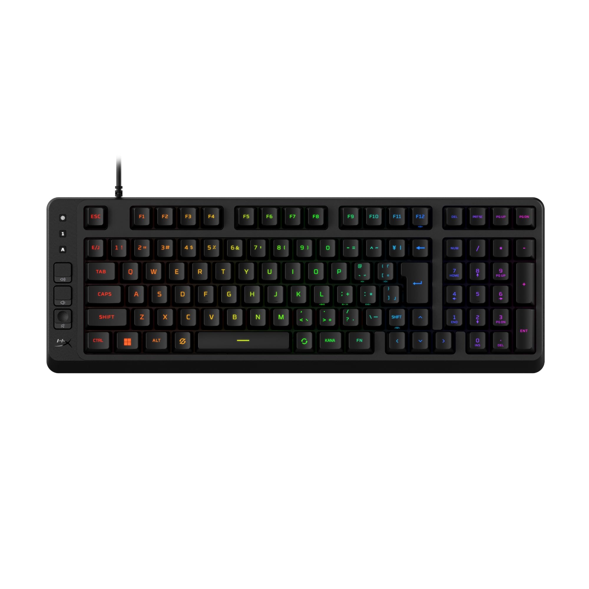 HyperX Eve 1800 Gaming Japanese RGB Media Japanese Compatible with Keyboard, Membrane, Wired, USB-A, Layout, Backlight, Buttons, [Authorized
HyperX Eve 1800 Gaming Japanese RGB Media Japanese Compatible with Keyboard, Membrane, Wired, USB-A, Layout, Backlight, Buttons, [Authorized