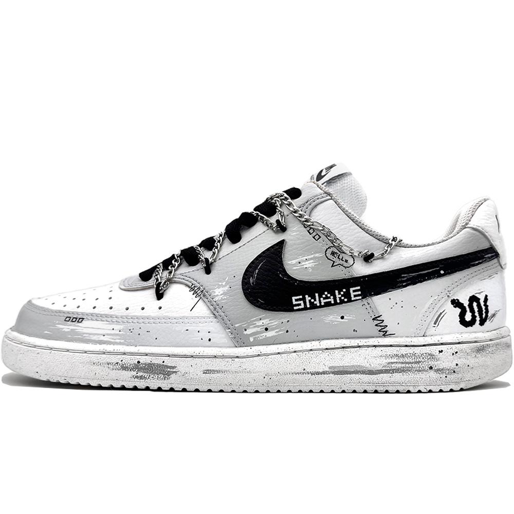 Nike Court Vision 1 Gluttonous Snake Abrasion Resistant Low top Skateboard Shoes Men s Black White DH2987-101(Team307-) 38.5
Nike Court Vision 1 Gluttonous Snake Abrasion Resistant Low top Skateboard Shoes Men s Black White DH2987-101(Team307-) 38.5