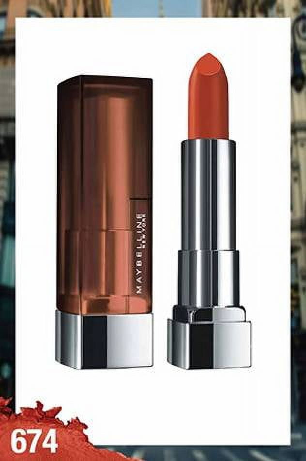 Maybelline New York Matte Lipstick, Intense Colour, Moisturised Lips, Color Sensational Creamy Matte, 674 Madison Red, 3.9g
Maybelline New York Matte Lipstick, Intense Colour, Moisturised Lips, Color Sensational Creamy Matte, 674 Madison Red, 3.9g