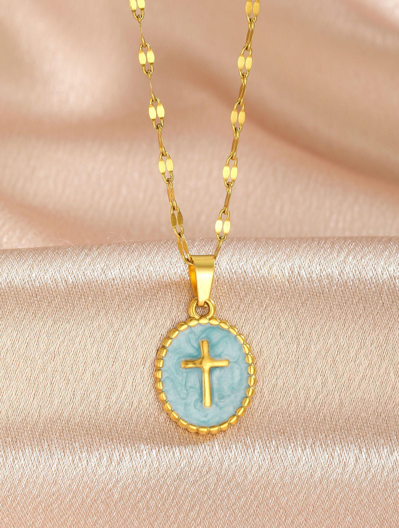 1PC Simple Versatile Stainless Steel Cross Pendant Necklace For Women Girls Fashion Street Party Festival Dates Accessory Gift For
1PC Simple Versatile Stainless Steel Cross Pendant Necklace For Women Girls Fashion Street Party Festival Dates Accessory Gift For