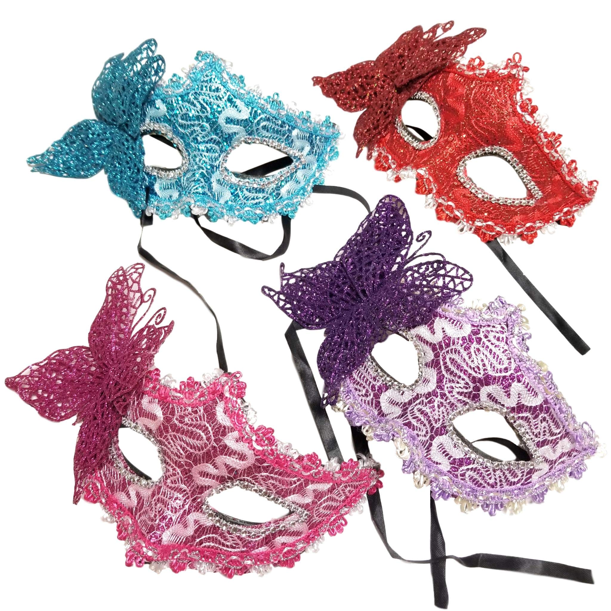Aquamie Venetian Masquerade Face Party Dance Costume Eye Mask Set Color Set Mask, Mask, (4 A)
Aquamie Venetian Masquerade Face Party Dance Costume Eye Mask Set Color Set Mask, Mask, (4 A)