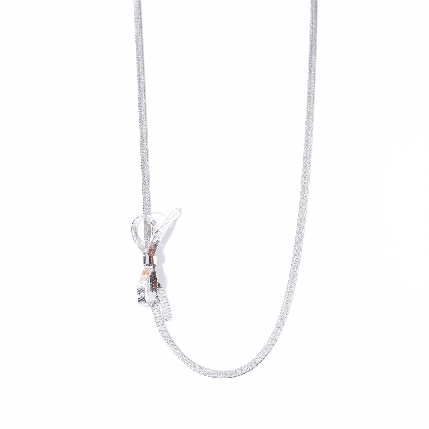 Minimalist Knot Bow Choker Necklace for Women 18k Gold Plated Stainless Steel Tiny Snake Chain Necklaces Wedding Zircon Gift
Minimalist Knot Bow Choker Necklace for Women 18k Gold Plated Stainless Steel Tiny Snake Chain Necklaces Wedding Zircon Gift