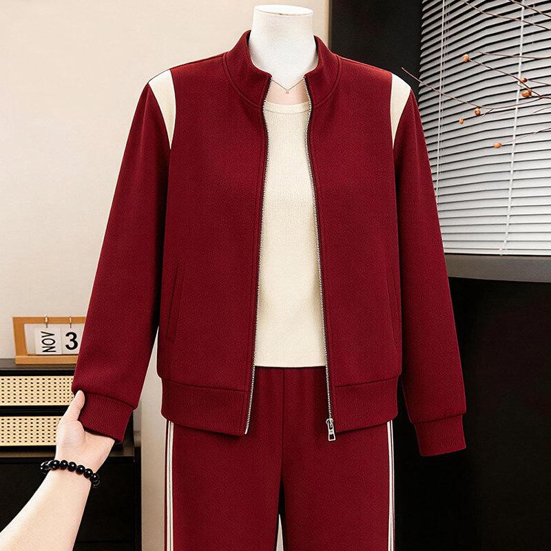 Mom s Spring Fashion Sportswear: Stylish Two-Piece Jacket Set for Middle-Aged & Elderly Women - 2026 Spring/Autumn Casual Wear 4XL (Recommended for 130-145 jin)
Mom s Spring Fashion Sportswear: Stylish Two-Piece Jacket Set for Middle-Aged & Elderly Women - 2026 Spring/Autumn Casual Wear 4XL (Recommended for 130-145 jin)