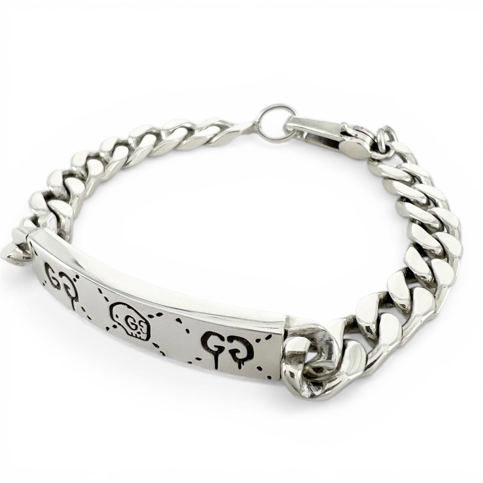 GUCCI bracelet Silver Women Trouble Andrew Ghost used
GUCCI bracelet Silver Women Trouble Andrew Ghost used