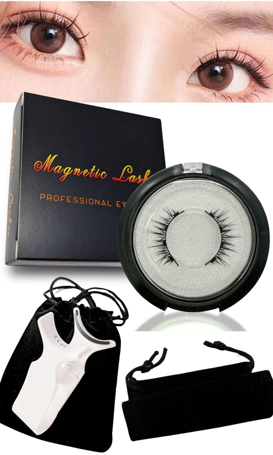 Edges42 Magnetic False Eyelashes Magnetic False Eyelashes Magnetic False Eyelashes Natural Korean (Black 001)
Edges42 Magnetic False Eyelashes Magnetic False Eyelashes Magnetic False Eyelashes Natural Korean (Black 001)