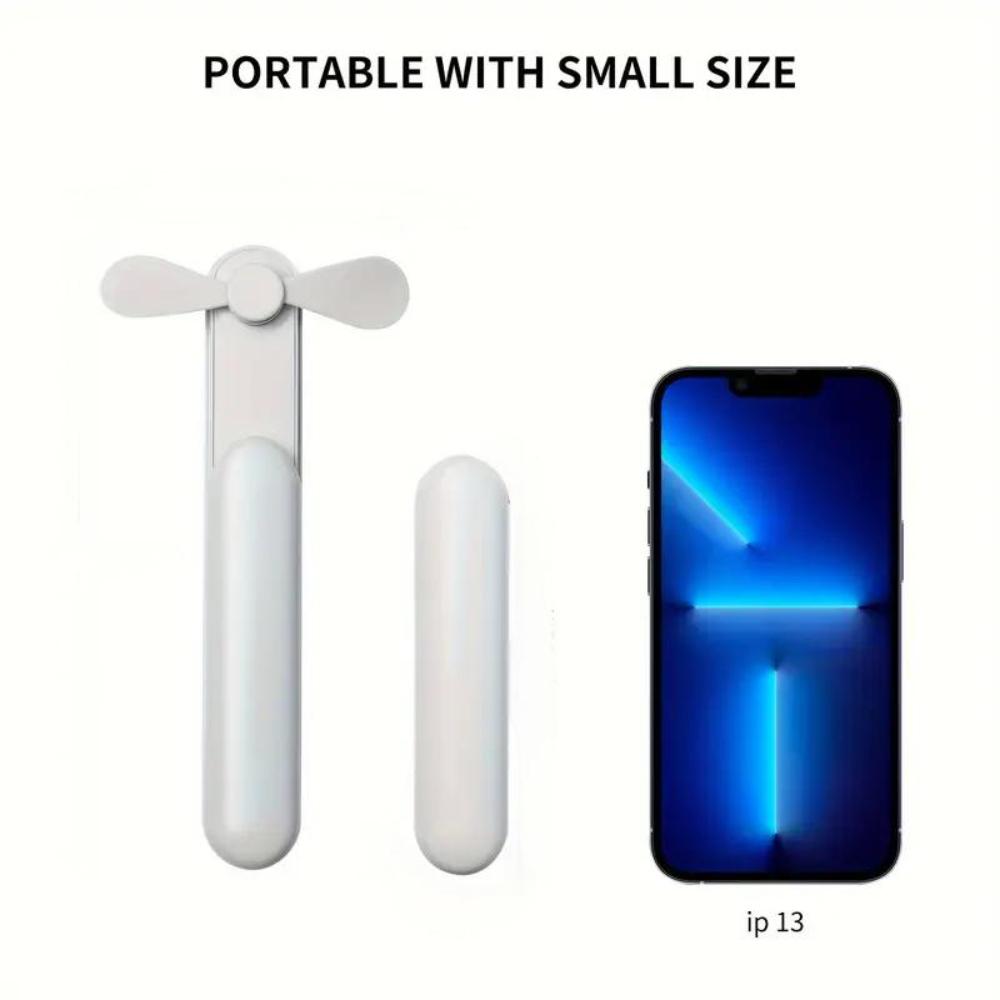 Portable Mini USB Fan, Rechargeable Type-C, 3 Speeds, Foldable, Handheld, Travel, Outdoor білий
Portable Mini USB Fan, Rechargeable Type-C, 3 Speeds, Foldable, Handheld, Travel, Outdoor білий