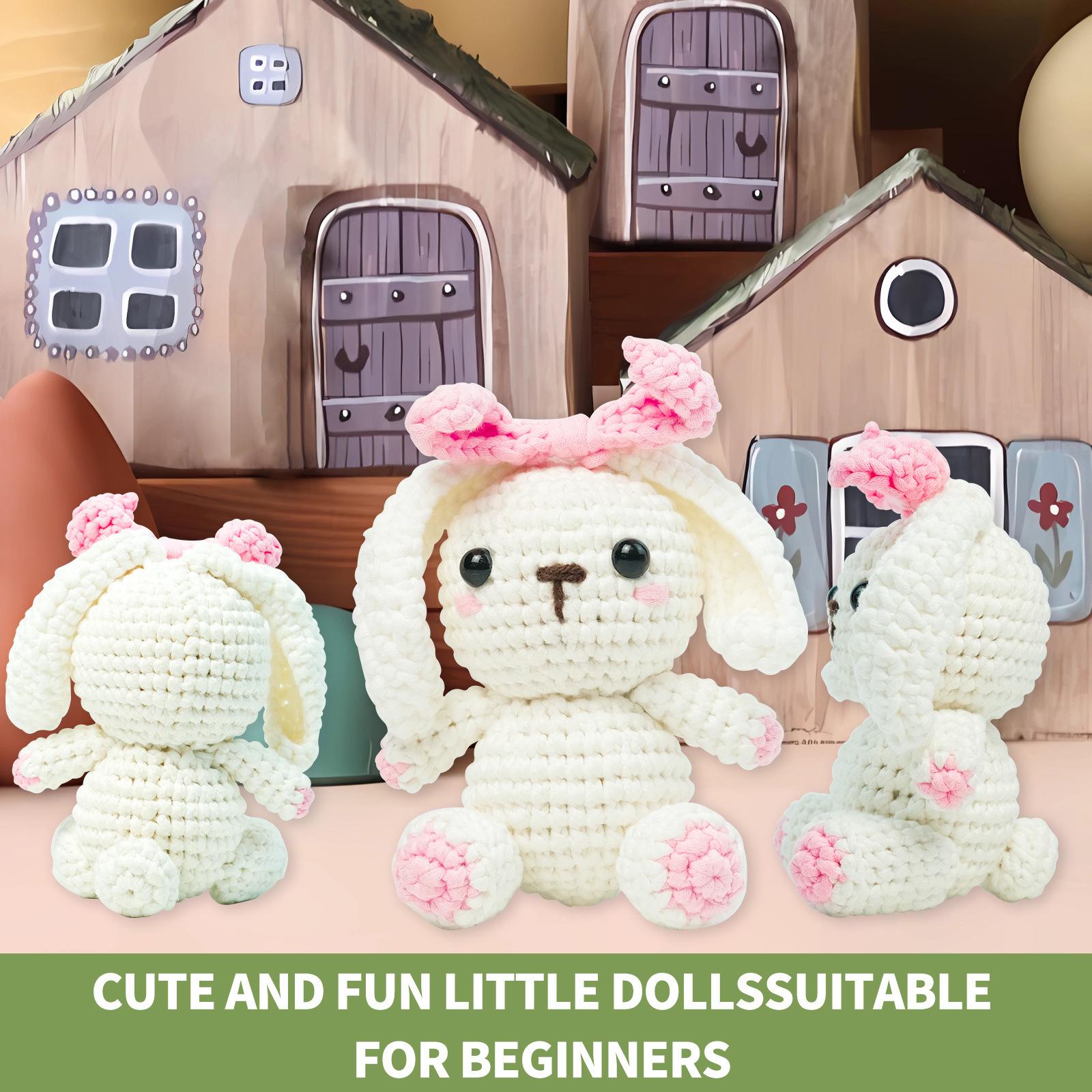 Lop-Eared Rabbit Wool Diy Set Simple Crochet Doll Ornament Decoration Birthday Gift English Manual
Lop-Eared Rabbit Wool Diy Set Simple Crochet Doll Ornament Decoration Birthday Gift English Manual