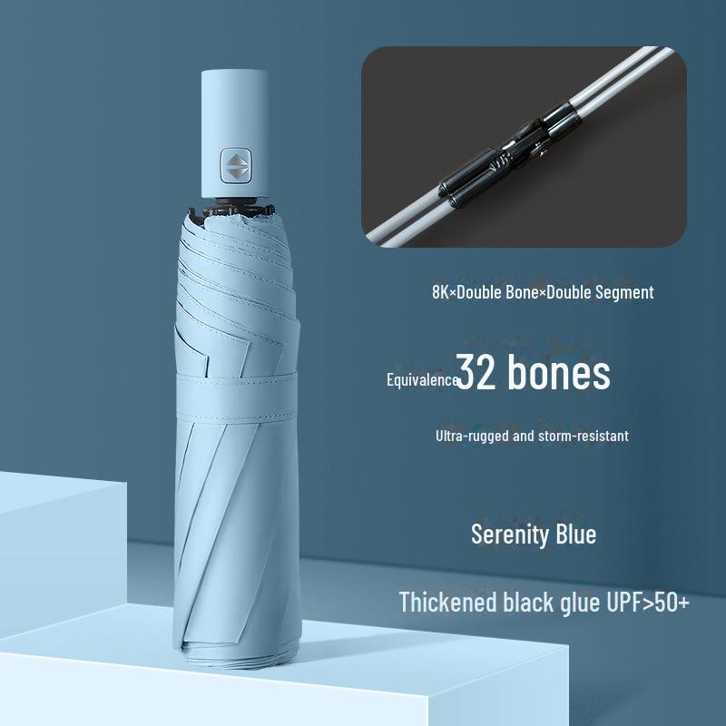 Автоматический зонт от солнца и дождя, 32 кости, черный - компактный, двойного назначения для женщин, идеальный деловой подарок
Автоматический зонт от солнца и дождя, 32 кости, черный - компактный, двойного назначения для женщин, идеальный деловой подарок