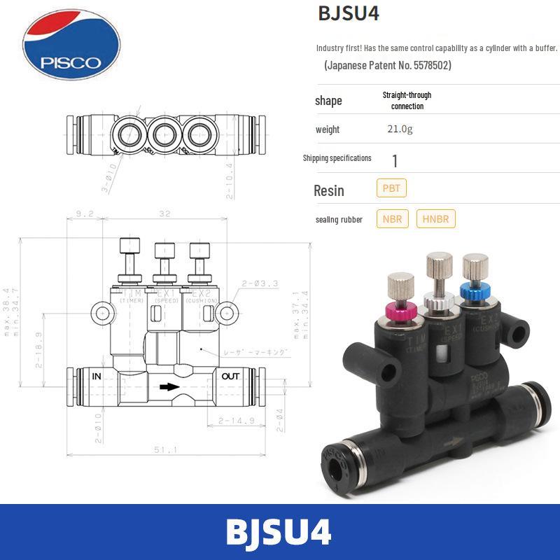 Оригінальний клапан регулювання швидкості серії PISCO BJSU4
Оригінальний клапан регулювання швидкості серії PISCO BJSU4