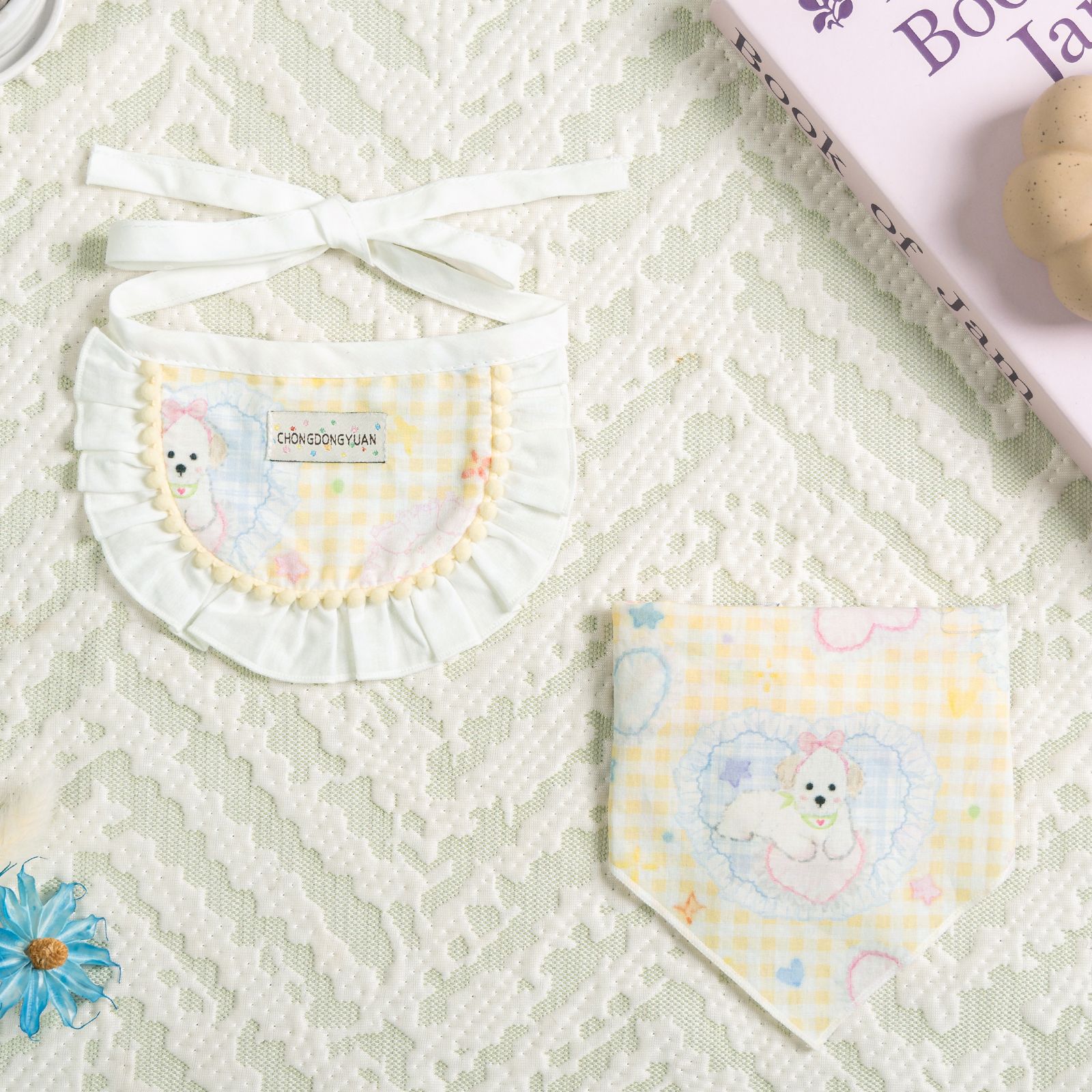 Pet Cute Dog Cotton Printed Small Bib Pet Saliva Towel Teddy Pomeranian Scarf Cat Jewelry Dog Supplies (about 12.5 kg)
Pet Cute Dog Cotton Printed Small Bib Pet Saliva Towel Teddy Pomeranian Scarf Cat Jewelry Dog Supplies (about 12.5 kg)