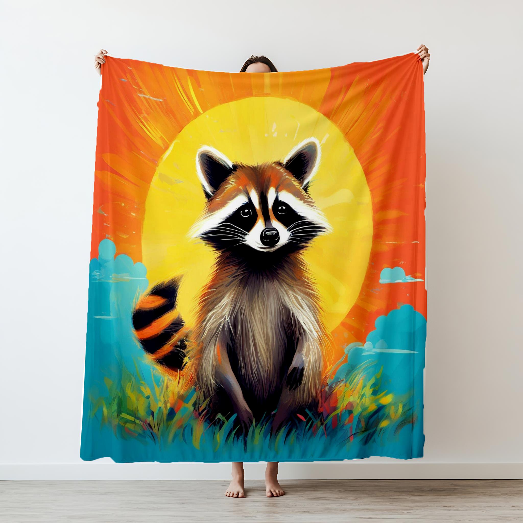 Creative Cute Animal Raccoon Thin Printed blanket Camping Throw Bed Sofa Office Air Conditioning Soft Leisure Blankets 130x150cm
Creative Cute Animal Raccoon Thin Printed blanket Camping Throw Bed Sofa Office Air Conditioning Soft Leisure Blankets 130x150cm