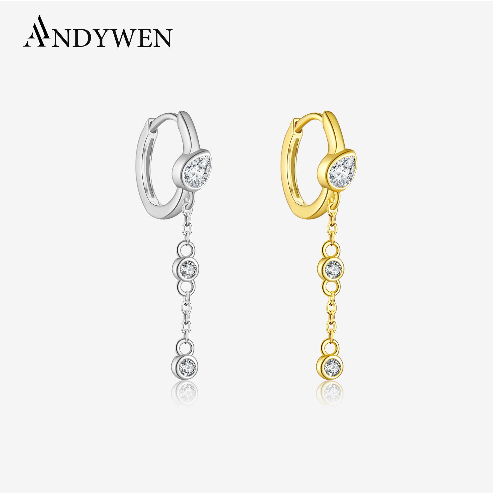 ANDYWEN Серьги-кольца из стерлингового серебра 925 пробы, роскошные серьги-цепочки с нерегулярными кубическими цирконами, ювелирные изделия для помолвки m серебряный
ANDYWEN Серьги-кольца из стерлингового серебра 925 пробы, роскошные серьги-цепочки с нерегулярными кубическими цирконами, ювелирные изделия для помолвки m серебряный