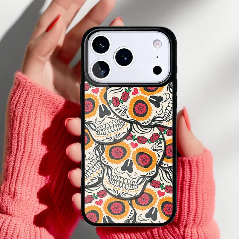 Mexican Skull Flower Phone Case for iPhone 17 Air 16e 15 14 13 Pro Max Back Cover for 12 11 Pro Coque iPhone 11 Pro
Mexican Skull Flower Phone Case for iPhone 17 Air 16e 15 14 13 Pro Max Back Cover for 12 11 Pro Coque iPhone 11 Pro