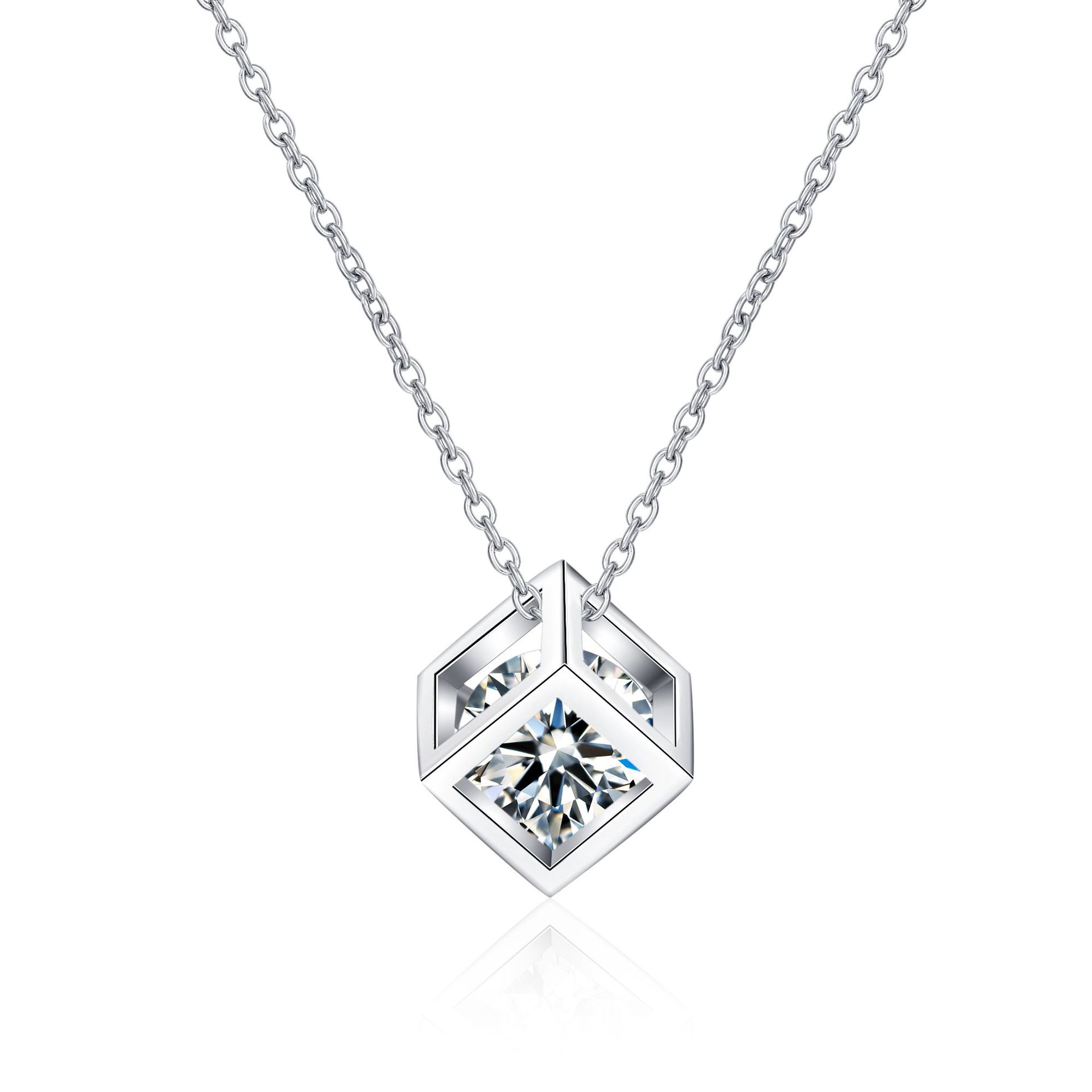Niche Love Cube Pendant 1ct Women Moissanite PT950 Platinum Novel and Unique Style, Not Easy to Repeat
Niche Love Cube Pendant 1ct Women Moissanite PT950 Platinum Novel and Unique Style, Not Easy to Repeat