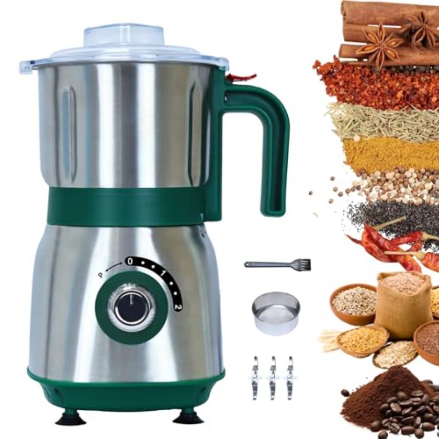 Versatile Kitchen Grinder 500W Electric Mill with 3 Stainless Steel Blades for Grinding Spices Nuts Grains Coffee Dry Use Green United States
Versatile Kitchen Grinder 500W Electric Mill with 3 Stainless Steel Blades for Grinding Spices Nuts Grains Coffee Dry Use Green United States