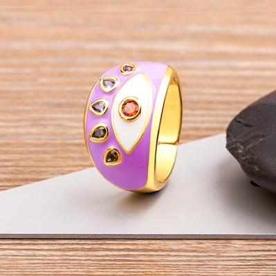 Nidin Trendy Handmade Enamel Multi-Colors Devil s Eye Oil Dripping Finger Ring Gold Plated Couples Wedding Jewelry Adjustable фиолетовый
Nidin Trendy Handmade Enamel Multi-Colors Devil s Eye Oil Dripping Finger Ring Gold Plated Couples Wedding Jewelry Adjustable фиолетовый