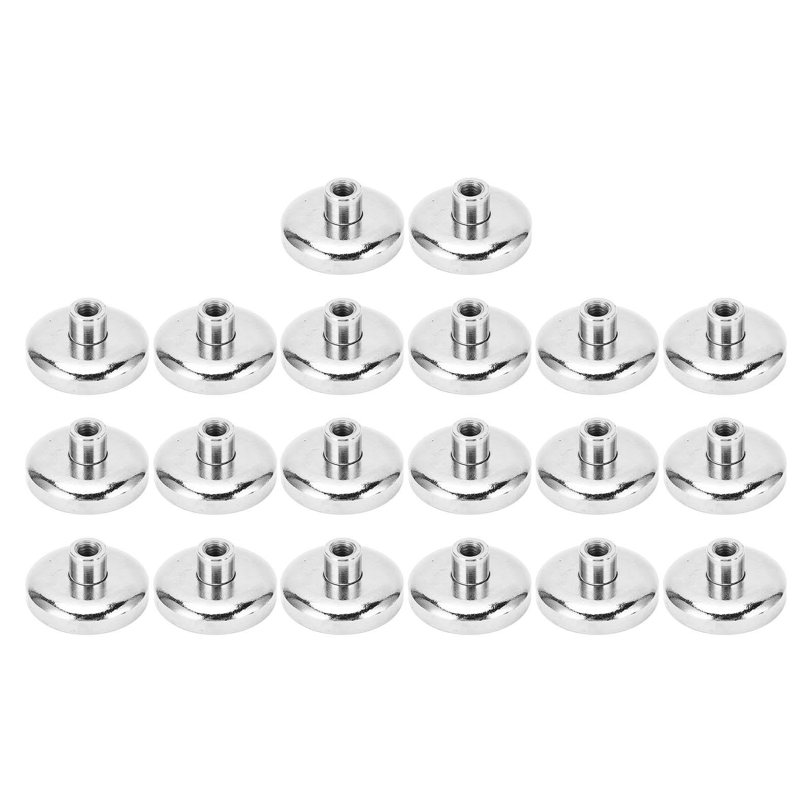 20PCS Pot Magnets 3 Layer Coating Stainless Steel NdFeB Round Base Magnet with Rod D32 18kg
20PCS Pot Magnets 3 Layer Coating Stainless Steel NdFeB Round Base Magnet with Rod D32 18kg