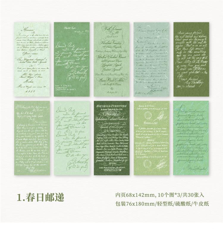 30 pcs/pack Vintage English writing material paper Decorative Scrapbooking Background paper handmade Junk Journal Supplies
30 pcs/pack Vintage English writing material paper Decorative Scrapbooking Background paper handmade Junk Journal Supplies