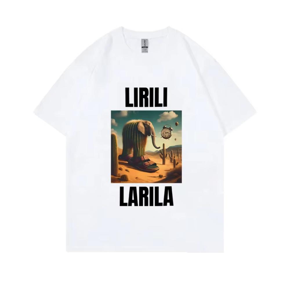 Lirili Larila Funny Cactus Elephant with Sandals Meme Tshirt Unisexs Women Casual Cotton Vintage Tshirts Brain Rot Memes T Shirt S
Lirili Larila Funny Cactus Elephant with Sandals Meme Tshirt Unisexs Women Casual Cotton Vintage Tshirts Brain Rot Memes T Shirt S