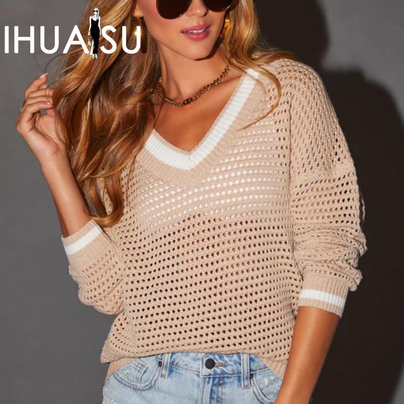 IHUASU Women s Slouchy Knit Sweater Summer Premium Long Sleeve Patchwork Sexy Hollow Out Sweater Cowl Sweater S baby голубой
IHUASU Women s Slouchy Knit Sweater Summer Premium Long Sleeve Patchwork Sexy Hollow Out Sweater Cowl Sweater S baby голубой