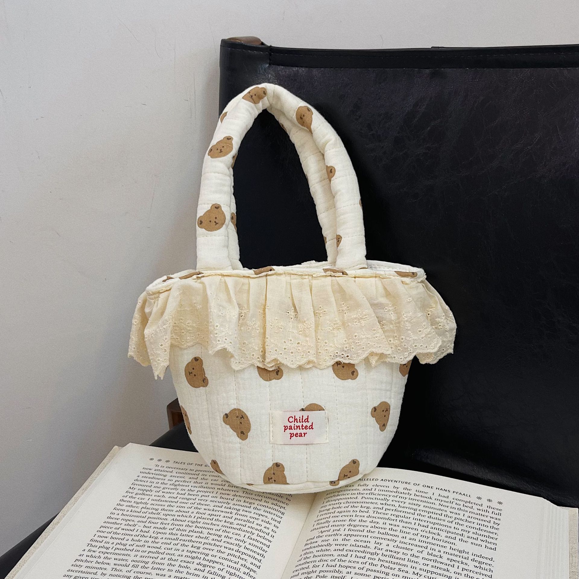 Quilted Sweet Genderneutral Tote Bag For Toddlers With Breathable Fabric And Adorable Prints Bear OffWhite
Quilted Sweet Genderneutral Tote Bag For Toddlers With Breathable Fabric And Adorable Prints Bear OffWhite