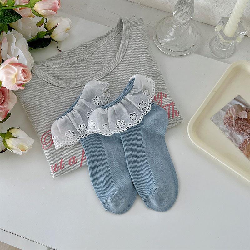 Wholesale Korean Ballet Socks - Lace Trim Anklets , Summer Thin Socks with Ribbon Detail One Size
Wholesale Korean Ballet Socks - Lace Trim Anklets , Summer Thin Socks with Ribbon Detail One Size