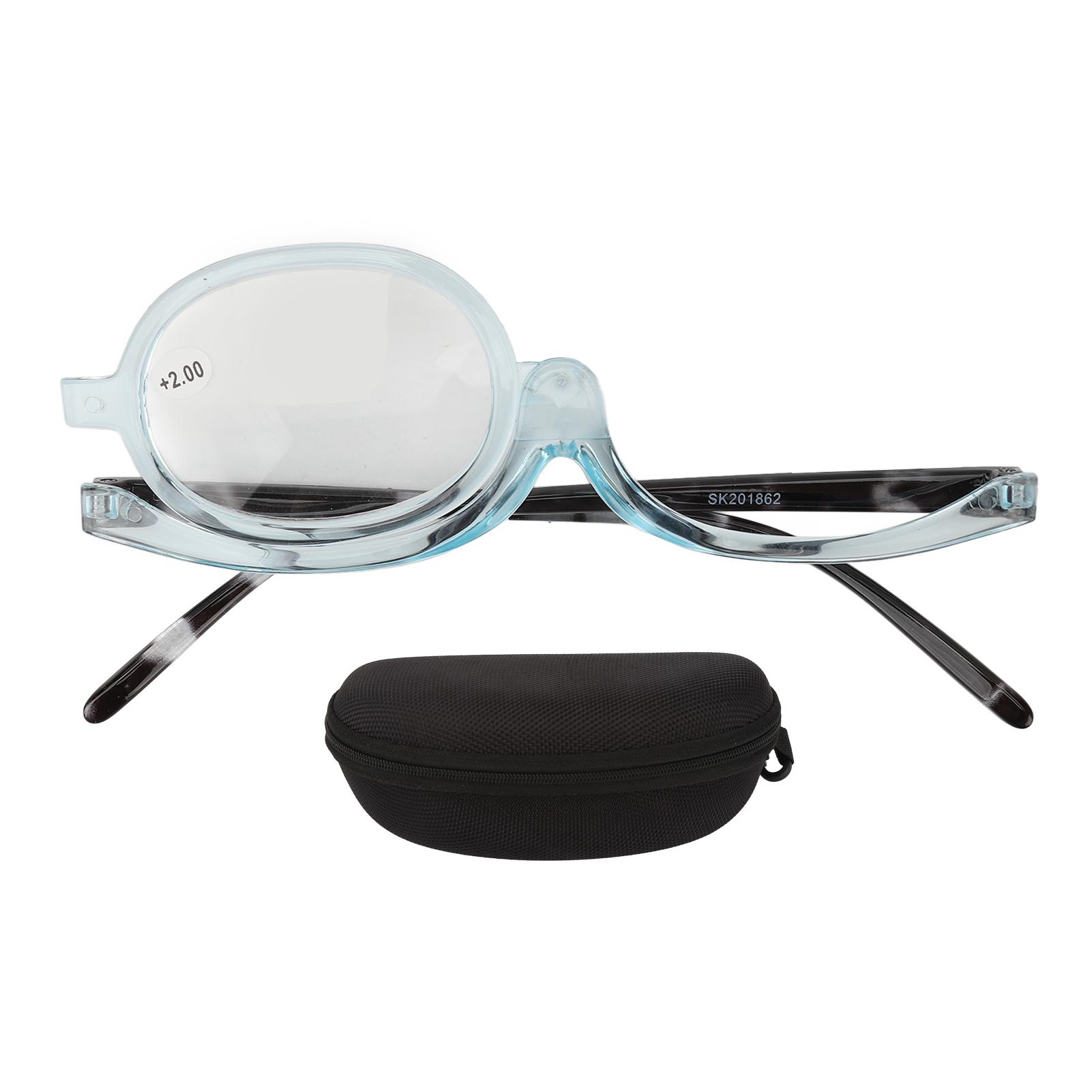 Single Lens Reading Glasses Magnifying Switchable Lens Eye Makeup Spectacles for Elderly Clear Blue
Single Lens Reading Glasses Magnifying Switchable Lens Eye Makeup Spectacles for Elderly Clear Blue