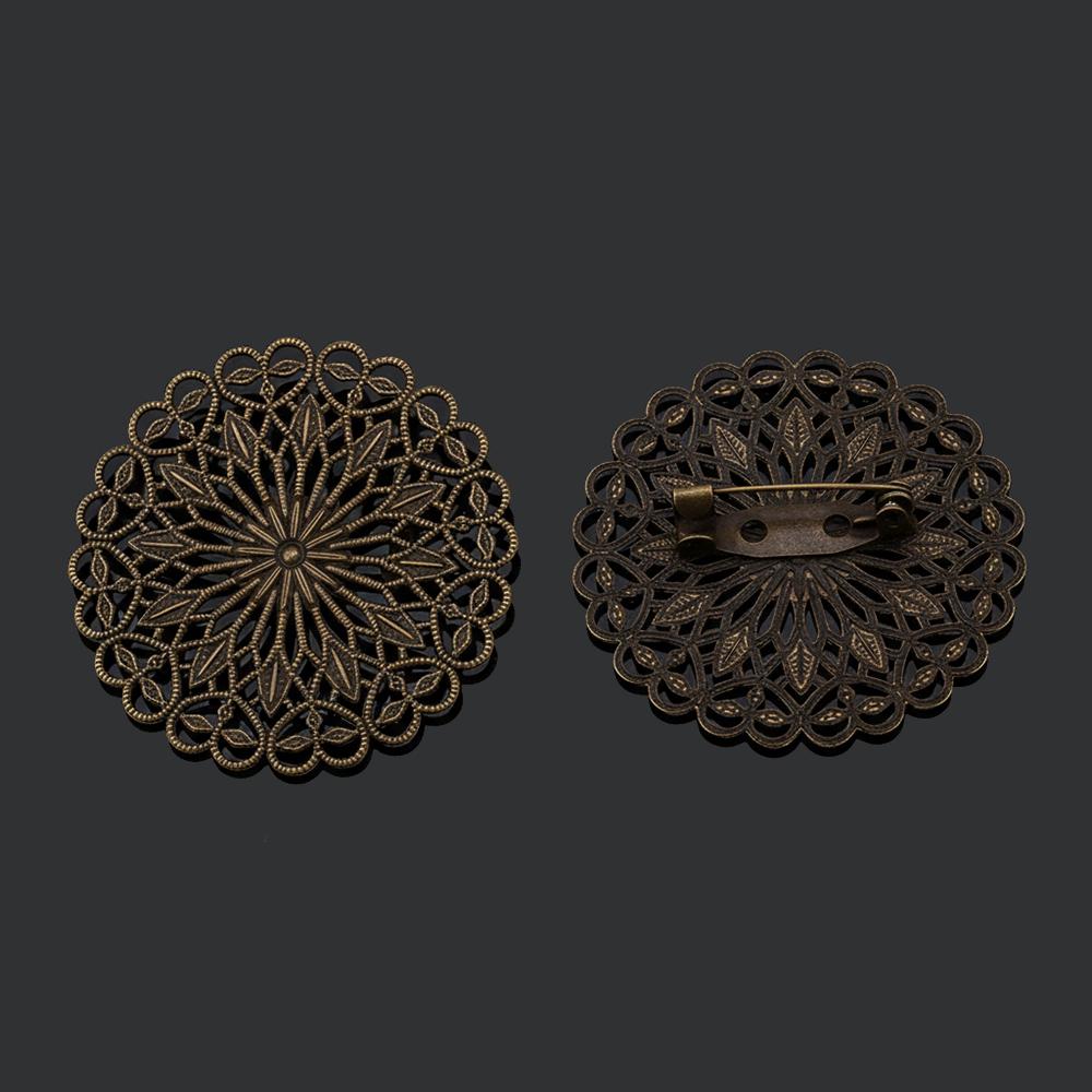 5pcs Round Flowers Brooch Base Pad Setting Base with Pin 38mm Copper Brass Filigree Wraps Connectors Jewelry Making Accessories 5pcs
5pcs Round Flowers Brooch Base Pad Setting Base with Pin 38mm Copper Brass Filigree Wraps Connectors Jewelry Making Accessories 5pcs