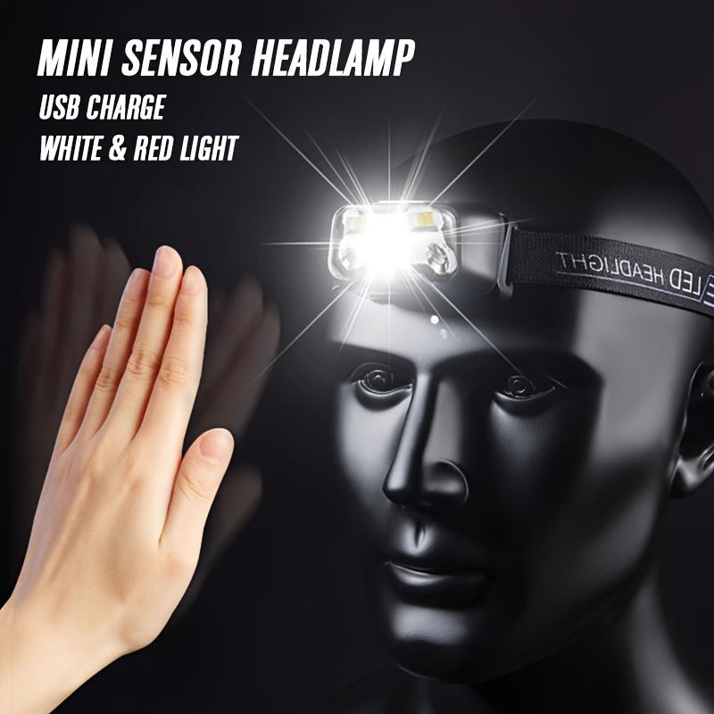 1pcs USB Rechargeable LED Headlamp Flashlight Motion Sensor Headlight Bright White Red Light Headlamp for Outdoor Camping Fishing 6.1*4.1cm чорний
1pcs USB Rechargeable LED Headlamp Flashlight Motion Sensor Headlight Bright White Red Light Headlamp for Outdoor Camping Fishing 6.1*4.1cm чорний
