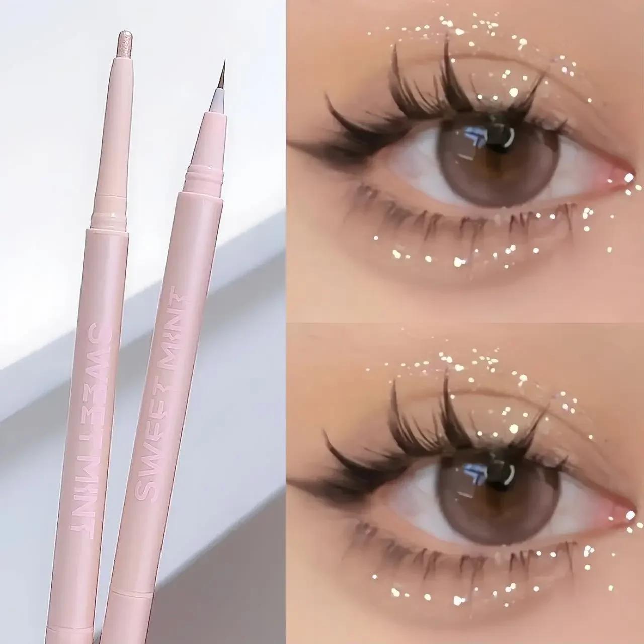 Double-ended Lying Silkworm Pencil Natural Non-smudge 2-in-1 Highlighting Eyeshadow Pen Waterproof Liquid Lower Eyelid Liner Pen
Double-ended Lying Silkworm Pencil Natural Non-smudge 2-in-1 Highlighting Eyeshadow Pen Waterproof Liquid Lower Eyelid Liner Pen
