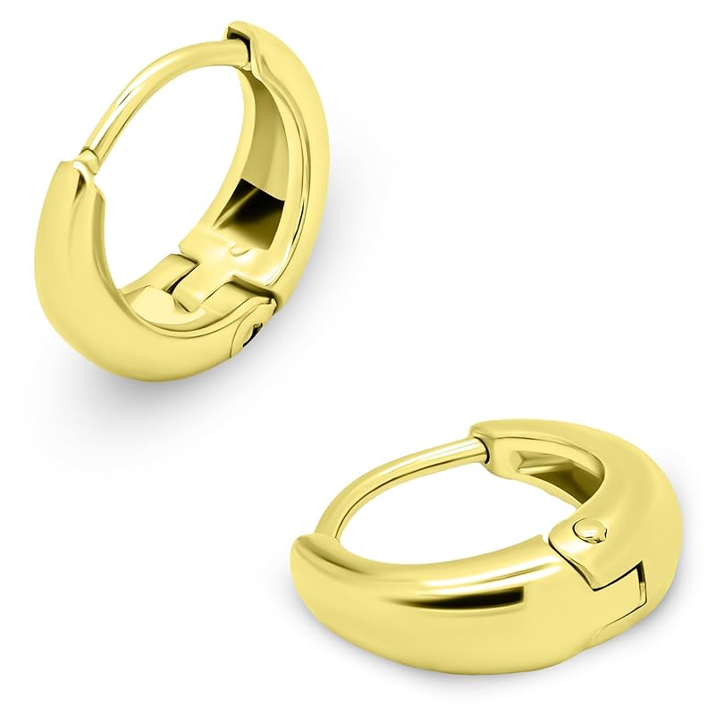 hoop earrings surgical stainless steel simple drop ring earrings Inner diameter 8.5mm gold one touch Larger Smaller catchless Leave it on for both
hoop earrings surgical stainless steel simple drop ring earrings Inner diameter 8.5mm gold one touch Larger Smaller catchless Leave it on for both