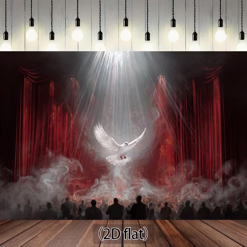 2D Magic Show Backdrop, Theater Stage White Dove & Red Curtain Photo Background 47.2x31.5inch/120*80cm
2D Magic Show Backdrop, Theater Stage White Dove & Red Curtain Photo Background 47.2x31.5inch/120*80cm