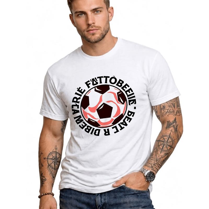 For Men Soccer Graphic Print Casual Short Sleeve T-Shirt Daily Casual Commuting Sports Casual Top S белый
For Men Soccer Graphic Print Casual Short Sleeve T-Shirt Daily Casual Commuting Sports Casual Top S белый