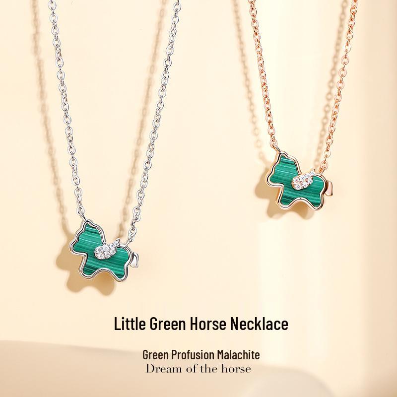 Ferris Wheel S925 Sterling Silver Malachite Green Horse Necklace for Women S925 Silver
Ferris Wheel S925 Sterling Silver Malachite Green Horse Necklace for Women S925 Silver
